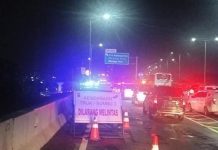 Lalin Exit Tol Ancol Timur Padat Kendaraan Jelang Kampanye Akbar di Jakarta