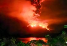 Gunung Ruang Sulut Berstatus Siaga, Ratusan Warga Mengungsi