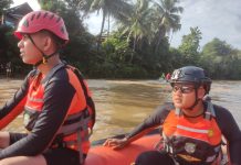TEAM RESCUE BASARNAS SUMSEL DITERJUNKAN CARI DUA ANAK PEREMPUAN TENGGELAM DI SUNGAI ENIM