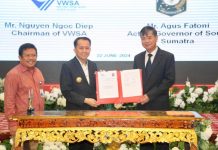Pj Gubernur Agus Fatoni bersama Delegasi Perusahaan Air Minum asal Vietnam Teken MoU