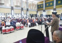 Pj Gubernur Agus Fatoni Sambut Kepulangan 450 Jamaah Haji Kloter I Embarkasi Palembang