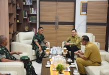 Silaturahmi Dengan Pangdam II/Sriwijaya, Pj Gubernur Elen Setiadi Bahas Upaya Antisipasi dan Penanganan Karhutla di Sumsel