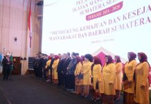 Pj Gubernur Elen Setiadi Hadiri Pelantikan Pengurus Ikatan Masyarakat Sumsel di Jakarta