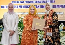 Pj Ketua TP PKK Sumsel Melza Elen Setiadi Buka Sosialisasi KUR Tingkatkan UMKM Perempuan