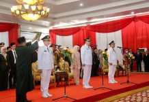 Pj Gubernur Sumsel Elen Setiadi Lantik Penjabat Bupati Lahat, Banyuasin dan Muara Enim.