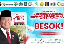 Besok! Presiden Prabowo Luncurkan Koperasi Merah Putih