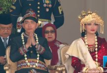 HUT ke- 80 RI: Gibran Pakai Baju Adat Gayo, Selvi Berbusana Adat Palembang
