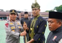 Tongkat Komando Diserahkan Kapolda Riau dan Pangdam, Dubalang Resmi Bertugas