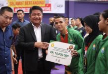 Gubernur Herman Deru Apresiasi Peran Relawan Ampera dalam Kejuaraan Tenis Meja HDCU Open