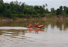 TENGGELAM DI SUNGAI LEMATANG, BASARNAS LAKUKAN PENCARIAN