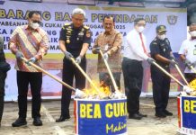 Pemprov Sumsel Apresiasi Kinerja Bea Cukai dalam Pemusnahan Barang Ilegal Tahun Anggaran 2025