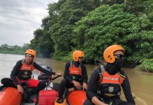PERAHU GETEK OLENG, SATU ORANG HILANG TENGGELAM DI SUNGAI SIGUCI