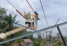 Tanpa Padam, Tim PDKB PLN UP3 Jambi Amankan Renovasi Masjid Jaga Keamanan Ibadah Ramadhan