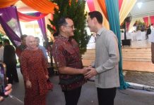 Sekda Sumsel Edward Candra Hadiri Tradisi Midang Morge Siwe di Kayuagung