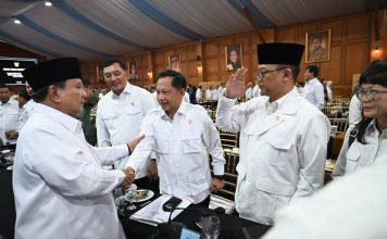 Mendagri Tito dan Jajaran Lengkap Ikuti Rapat Kerja Pemerintah