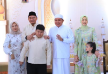 Ketua DPRD Sumsel Andie Dinialdie Hadiri Open House Gubernur Herman Deru di Griya Agung