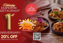 Rayakan Anniversary Pertama, Emperor Restaurant Hadirkan Diskon 20% dan Doorprize Menarik