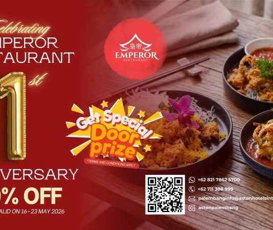 Rayakan Anniversary Pertama, Emperor Restaurant Hadirkan Diskon 20% dan Doorprize Menarik