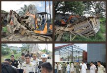 Dibongkar, Bangun Lagi, Empat Pondok di DAS Udang Jakabaring Digaruk Alat Berat