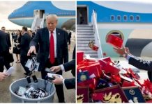 Rombongan Trump Buang Barang dari China Sebelum Pulang ke AS