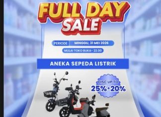 Sepeda Listrik Banting Harga di Transmart Full Day Sale