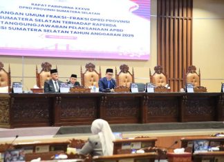 Fraksi DPRD Sumsel Apresiasi Kinerja Gubernur Herman Deru dalam Pengelolaan APBD 2025