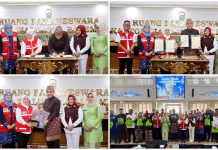 PMI Kota Palembang dan Setda Palembang Teken Kerja Sama Donor Darah, 105 Pegawai Turut Berpartisipasi