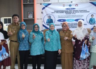 Dewi Sastrani Salurkan PMT untuk Ibu Hamil Berisiko Stunting, Angka Stunting Palembang Terus Turun