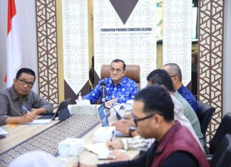 Sekda Sumsel Edward Candra Ikuti Rakor Mendagri Percepat Program BSPS