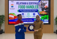 Pastikan Keamanan Pangan bagi Pekerja, Kilang Plaju Gelar Sertifikasi Food Handler Bersama Dinkes Palembang