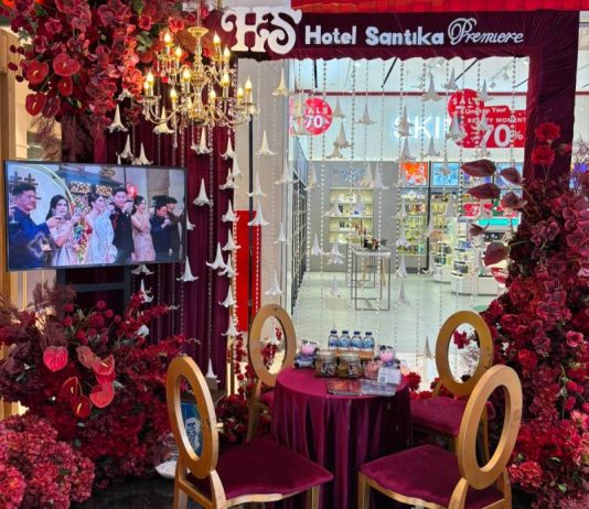 Hotel Santika Premiere Bandara Palembang Tawarkan Gratis Paket Akad Nikah di Sumsel Wedding Expo 2026