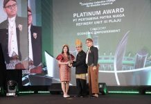Adaptasi Perubahan Iklim Berbuah Prestasi, Program Mina Padi Kilang Plaju Raih Platinum ISRA 2026