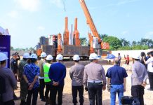 Sekda Sumsel Edward Candra Hadiri Groundbreaking Gedung Pelayanan BPKB Ditlantas Polda Sumsel, Dorong Pelayanan Masyarakat Makin Modern