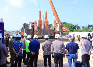 Sekda Sumsel Edward Candra Hadiri Groundbreaking Gedung Pelayanan BPKB Ditlantas Polda Sumsel, Dorong Pelayanan Masyarakat Makin Modern