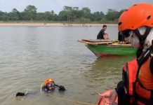 PEMUDA TERSERET ARUS SAAT BERENANG DI SUNGAI OGAN, BASARNAS TERJUNKAN TIM RESCUE