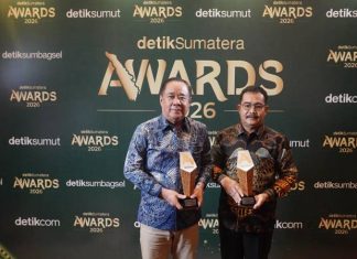 Cik Ujang Terima Detik Sumatera Awards 2026, Program 100 Ribu Sultan Muda Raih Penghargaan