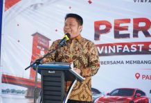 Gubernur Herman Deru Resmikan VinFast Sedulur Indonesia Palembang, Dorong Ekosistem Kendaraan Listrik Dukung Zero Emisi