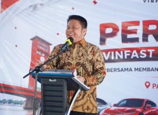 Gubernur Herman Deru Resmikan VinFast Sedulur Indonesia Palembang, Dorong Ekosistem Kendaraan Listrik Dukung Zero Emisi