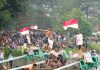 Sekda Sumsel Edward Candra Buka Festival Panjat Pinang Sumeks 2026, Tekankan Gotong Royong dan Kebersamaan