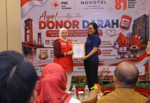 PMI Palembang bersama Novotel Hotel gelar donor darah HUT RI ke 81, 200 kantong terkumpul dalam 30 menit