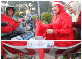 Pemkot Palembang Bagikan 5.000 Bendera Merah Putih, Ajak Warga Semarakkan HUT RI ke-81
