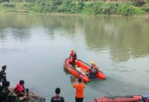 PELAJAR TENGGELAM DI SUNGAI LEMATANG, BASARNAS LAKUKAN PENCARIAN
