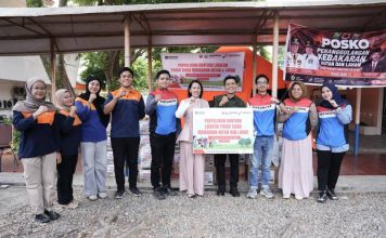 Dukung Petugas Satgas Karhutla, Pertamina Patra Niaga Kilang Plaju Kembali Salurkan Bantuan Logistik ke Posko BPBD Sumsel