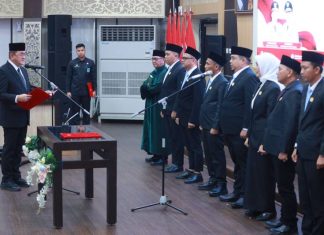 Sekda Sumsel Edward Candra Lantik Komisioner KPID 2026–2029, Tekankan Penguatan Etika di Era AI
