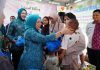 Perkuat Gizi Anak, TP PKK Palembang Salurkan Makanan Tambahan Olahan Ikan untuk Balita