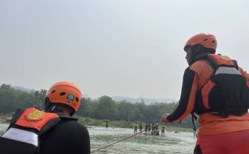 ROHIM TENGGELAM DI SUNGAI MUSI, BASARNAS LAKUKAN PENCARIAN