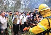 Herman Deru Tinjau Karhutla di Banyuasin, Uji Teknologi Pemadaman dari Brasil
