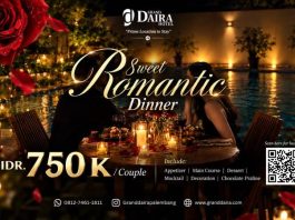 Grand Daira Hotel Palembang Hadirkan “Sweet Romantic Dinner”, Ciptakan Momen Romantis dan Berkesan Bersama Pasangan