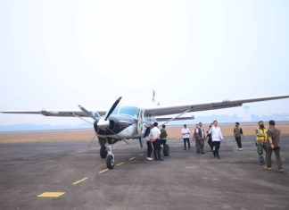 Atas Instruksi Presiden, Sumsel Launching Teknologi Dry Ice Atasi Kabut Asap