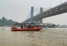 LANSIA TERJUN DARI ATAS JEMBATAN MUSI IV, BASARNAS LAKUKAN PENCARIAN